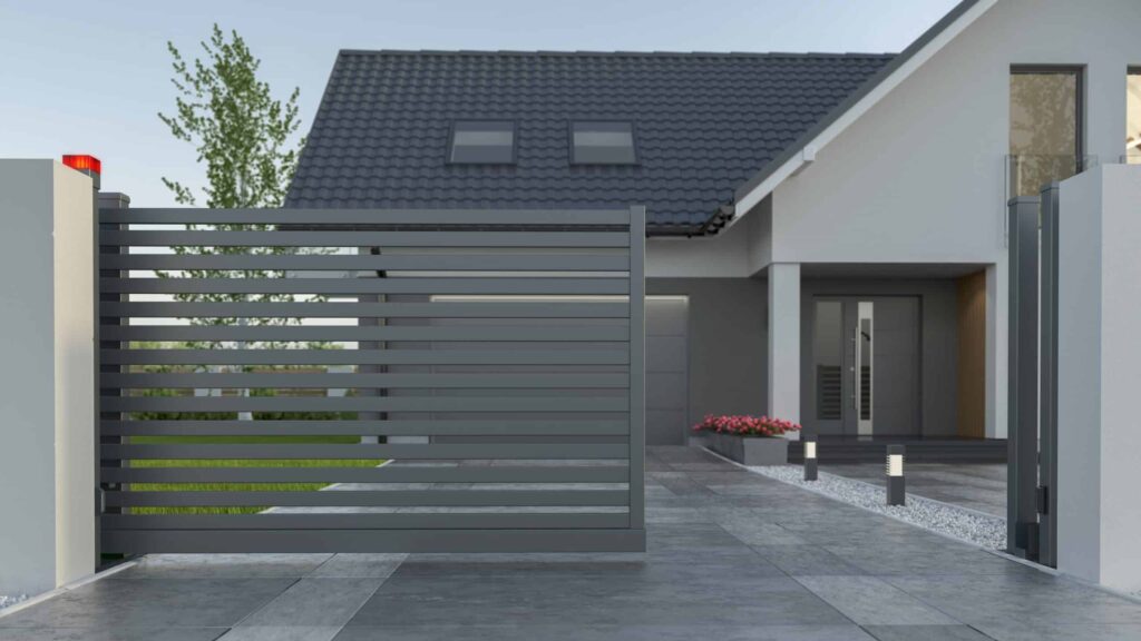 Sliding Security Gates at a Residential Property